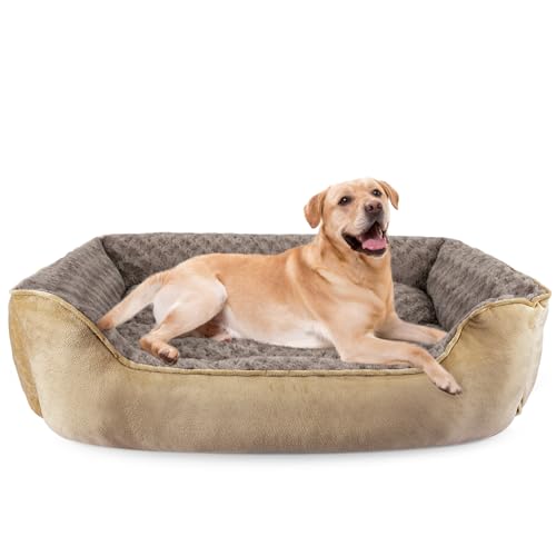 Washable Anti-Anxiety Plush Dog Bed