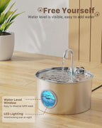 2.2L Stainless Steel Cat Fountain