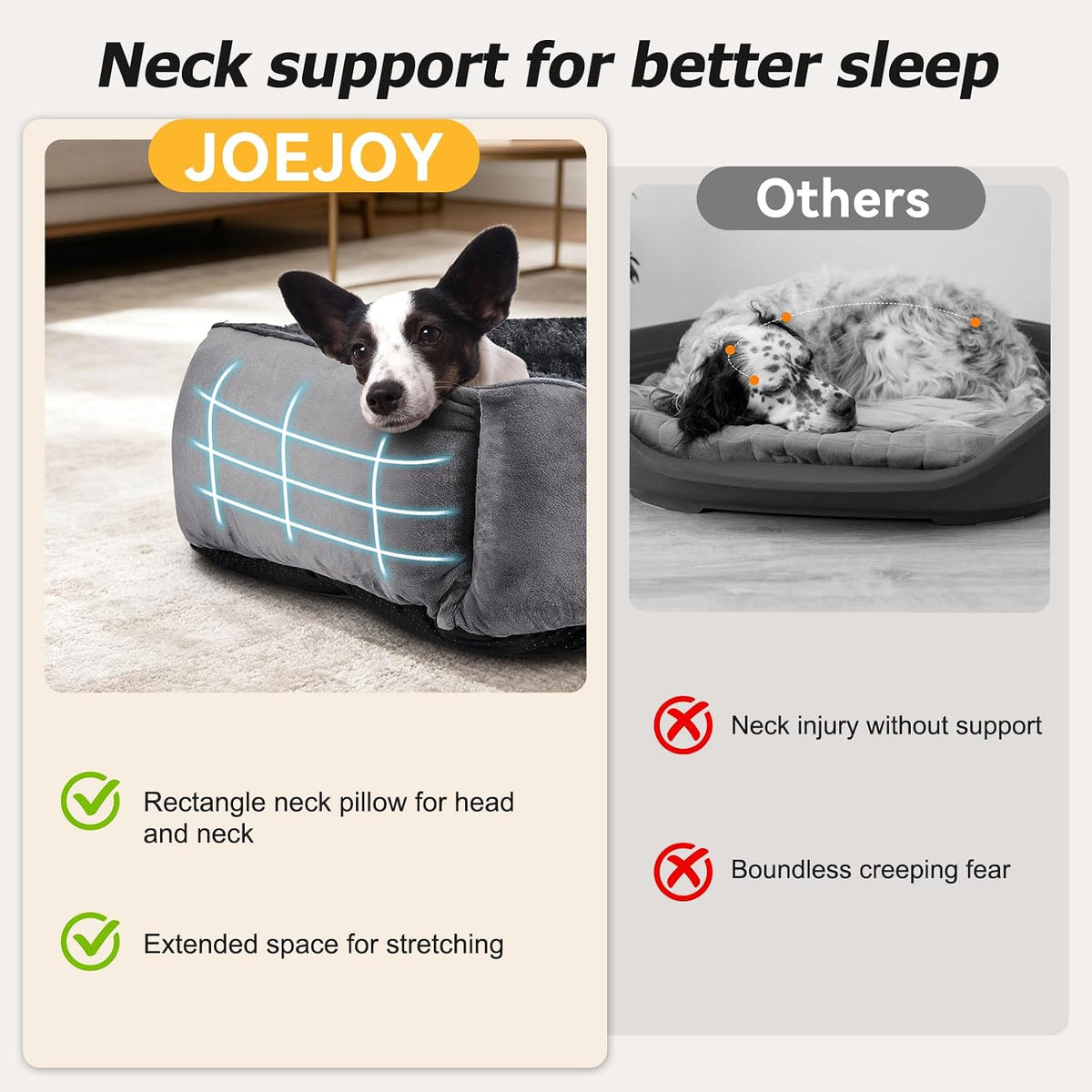 Washable Anti-Anxiety Plush Dog Bed