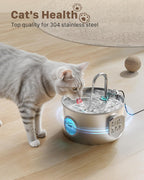 2.2L Stainless Steel Cat Fountain