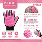 Gentle Pet Grooming Deshedding Glove